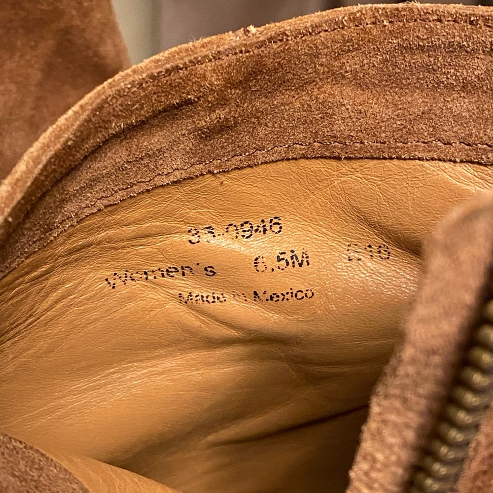 Trask 6.5 Zip-Up Ankle Boots Cognac Tan - Picture 7 of 7